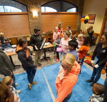 Picture of students in community service day